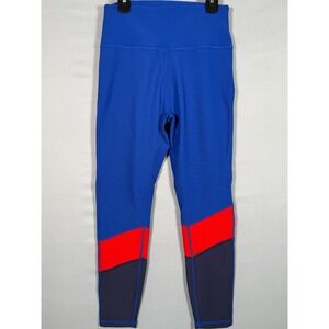 NWOT WILO L Pant Legging High Rise Color Block Athletic Yoga Gym Stretch 24x24.5